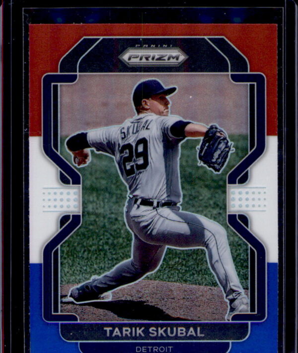2022 Panini Prizm #115 Tarik Skubal Red/White/Blue Prizm