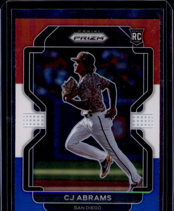 2022 Panini Prizm #12 CJ Abrams Red/White/Blue Prizm