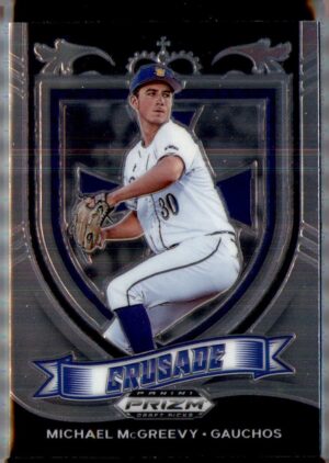 2021 Panini Prizm Draft Picks #C-MM Michael McGreevy Crusade Silver Prizm
