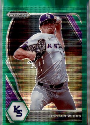 2021 Panini Prizm Draft Picks #PDP21 Jordan Wicks Green Pulsar Prizm