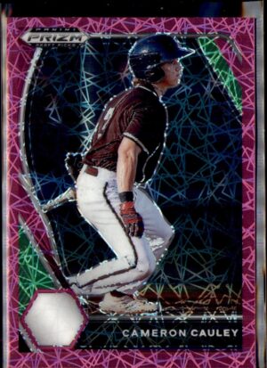 2021 Panini Prizm Draft Picks #PDP73 Cameron Cauley Pink Velocity Prizm
