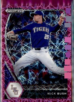 2021 Panini Prizm Draft Picks #PDP181 Nick Bush Pink Velocity Prizm