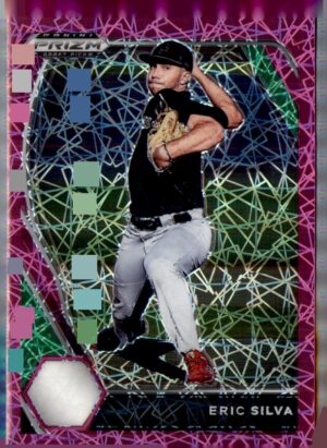 2021 Panini Prizm Draft Picks #PDP115 Eric Silva Pink Velocity Prizm