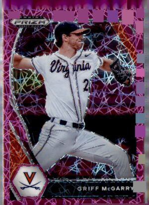 2021 Panini Prizm Draft Picks #PDP145 Griff McGarry Pink Velocity Prizm