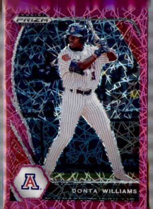 2021 Panini Prizm Draft Picks #PDP106 Donta' Williams Base Pink Velocity Prizm