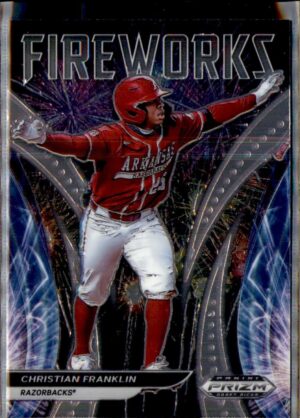2021 Panini Prizm Draft Picks #F-CF Christian Franklin Fireworks