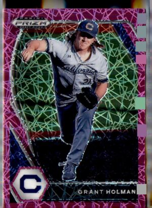 2021 Panini Prizm Draft Picks #PDP188 Grant Holman Pink Velocity Prizm