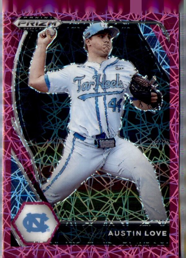 2021 Panini Prizm Draft Picks #PDP90 Austin Love Pink Velocity Prizm