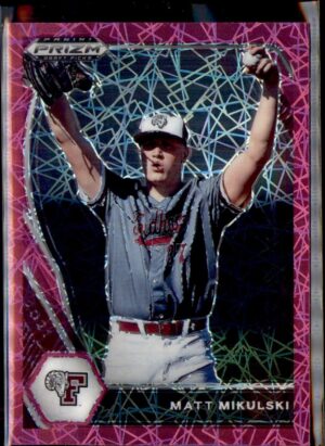 2021 Panini Prizm Draft Picks #PDP50 Matt Mikulski Pink Velocity Prizm