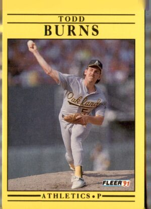 1991 Fleer #4 Todd Burns
