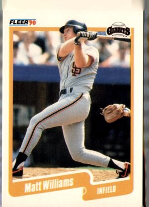 1990 Fleer #75a Matt Williams