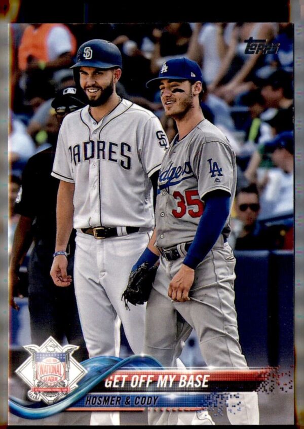 2018 Topps Update #US150 Get Off My Base (Cody Bellinger / Eric Hosmer)