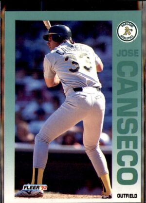 1992 Fleer #252a Jose Canseco