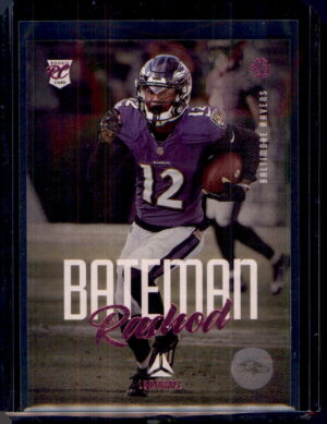 2021 Panini Chronicles #215 Rashod Bateman Luminance Update Rookies Green