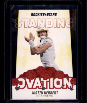 2021 Panini Rookies & Stars #SO-9 Justin Herbert Standing Ovation