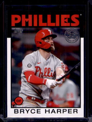 2021 Topps Update #86B-6 Bryce Harper 1986 Topps Baseball 35th Anniversary