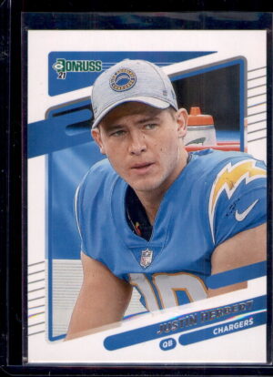 2021 Donruss #70b Justin Herbert No Helmet