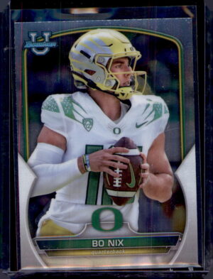 2022 Bowman University Chrome #61 Bo Nix