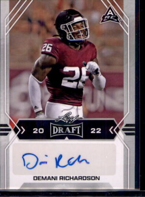 2022 Leaf Draft #BA-DR1 Demani Richardson Autographs Red