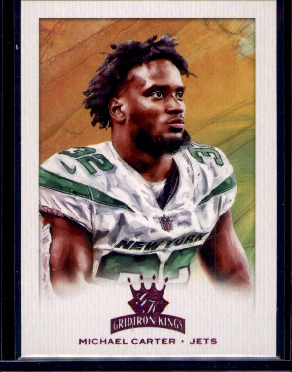 2021 Panini Chronicles #GK-14 Michael Carter Gridiron Kings Green