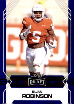 2022 Leaf Draft #01 Bijan Robinson Blue