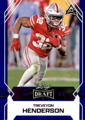 2022 Leaf Draft #06 TreVeyon Henderson Gold