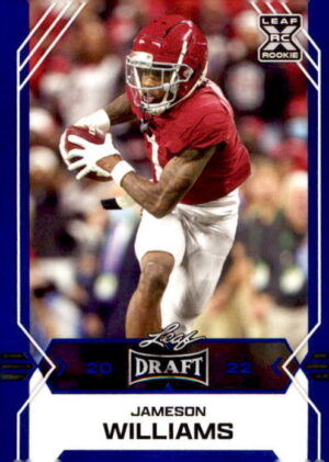 2022 Leaf Draft #08 Jameson Williams Blue