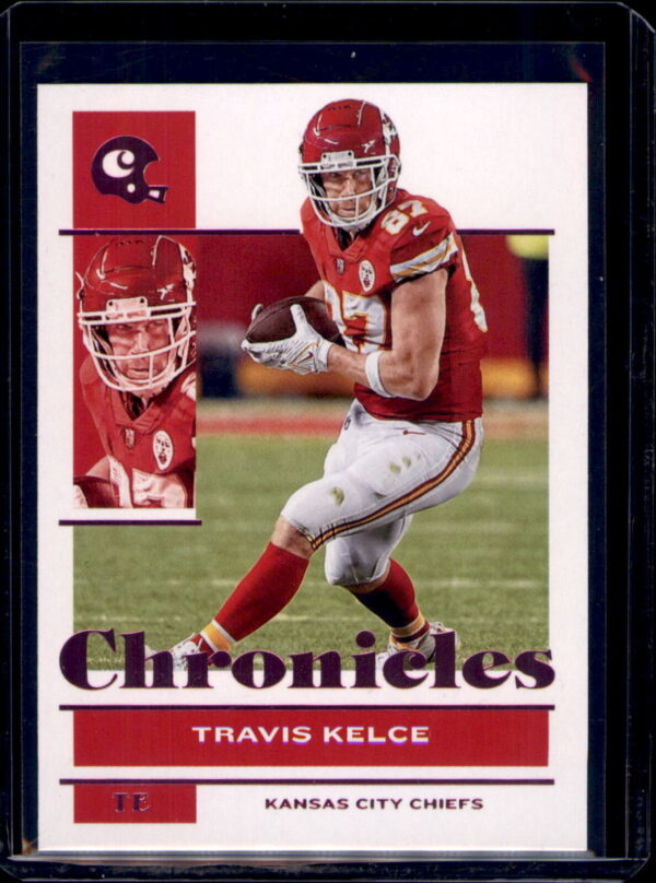 2021 Panini Chronicles #56 Travis Kelce Pink