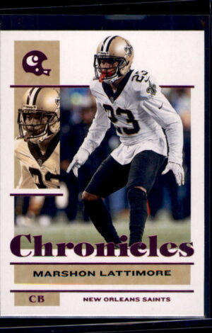 2021 Panini Chronicles #61 Marshon Lattimore Pink