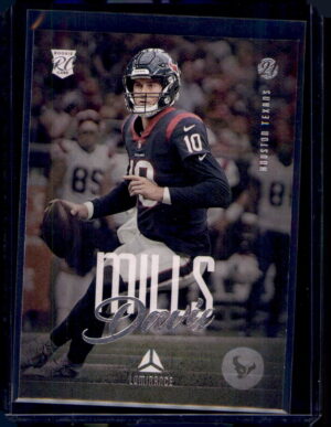 2021 Panini Chronicles #218 Davis Mills Luminance Update Rookies Pink