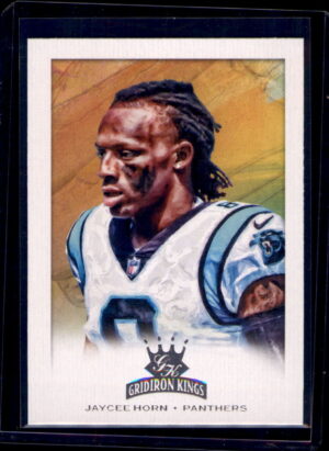 2021 Panini Chronicles #GK-36 Jaycee Horn Gridiron Kings Pink