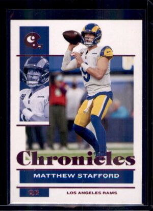 2021 Panini Chronicles #45 Matthew Stafford Pink