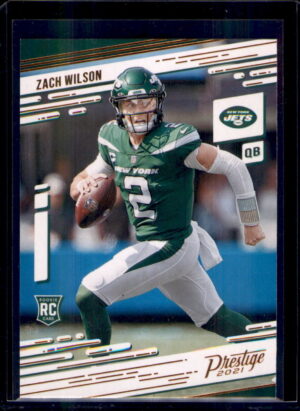 2021 Panini Chronicles #202 Zach Wilson Prestige Rookies Update