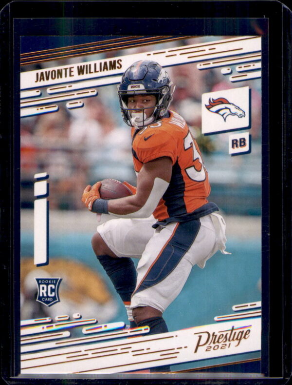 2021 Panini Chronicles #226 Javonte Williams Prestige Rookies Update