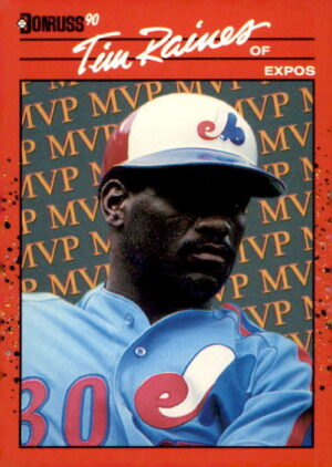 1990 Donruss #BC-7 Tim Raines Bonus MVP's