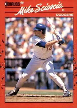 1990 Donruss #316a Mike Scioscia