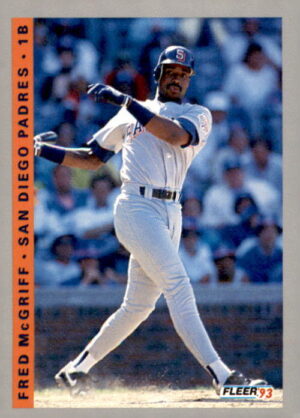 1993 Fleer Fruit of the Loom #45 Fred McGriff