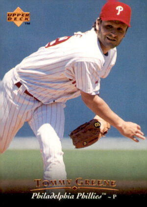 1995 Upper Deck #379 Tommy Greene Electric Diamond