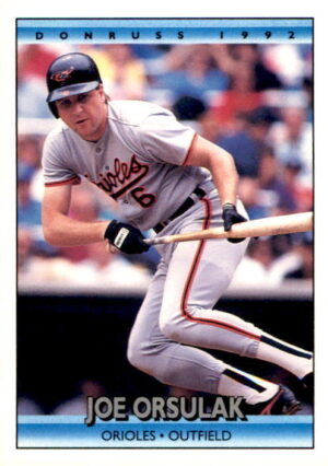 1992 Donruss #475a Joe Orsulak
