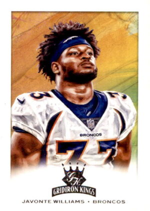 2021 Panini Chronicles #GK-16 Javonte Williams Gridiron Kings Bronze