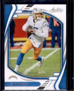 2021 Panini Absolute #73 Justin Herbert Yellow