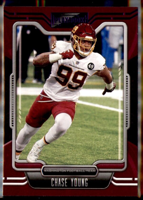 2021 Panini Playbook #97 Chase Young Purple