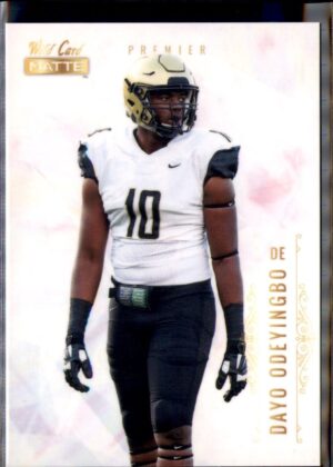 2021 Wild Card Matte White #MBC-34 Dayo Odeyingbo