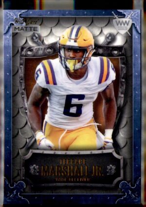 2021 Wild Card Matte #MWW-13 Terrace Marshall Jr. Weekend Warrior Blue Border