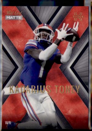 2021 Wild Card Matte #MXP-17 KaDarius Toney X-Plode Orange Silver White Silver