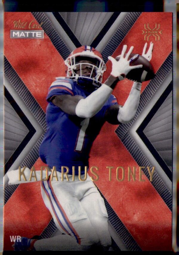 2021 Wild Card Matte #MXP-17 KaDarius Toney X-Plode Orange Silver White Silver