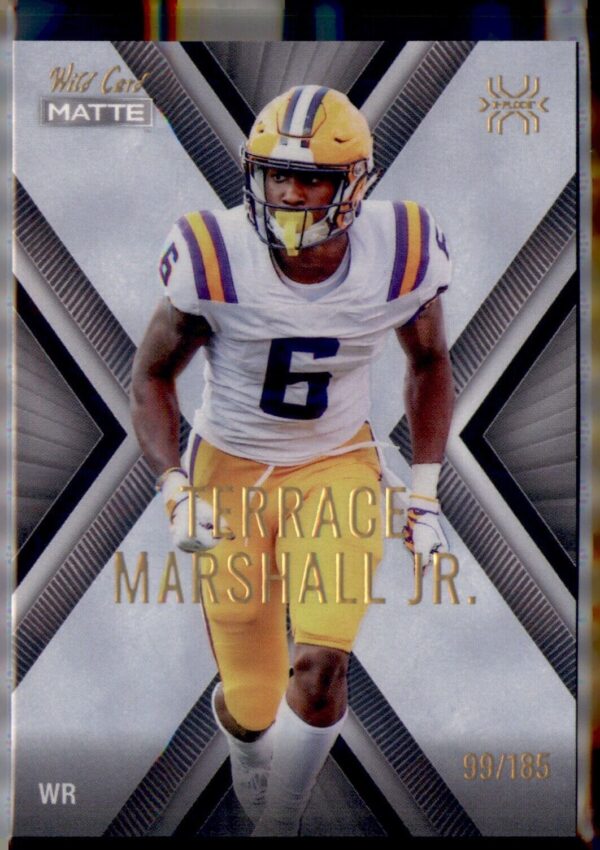 2021 Wild Card Matte #MXP-7 Terrace Marshall Jr. X-Plode Gray/Silver Gold # 99/185
