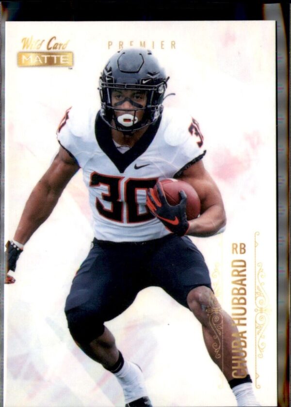 2021 Wild Card Matte #MBC-60 Chuba Hubbard Retail White