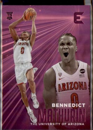 2022 Panini Chronicles Draft Picks #3 Bennedict Mathurin Essentials Pink