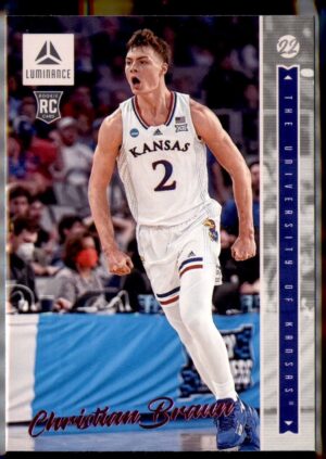 2022 Panini Chronicles Draft Picks #6 Christian Braun Luminance Pink